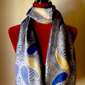 Blue and Gold Scarf